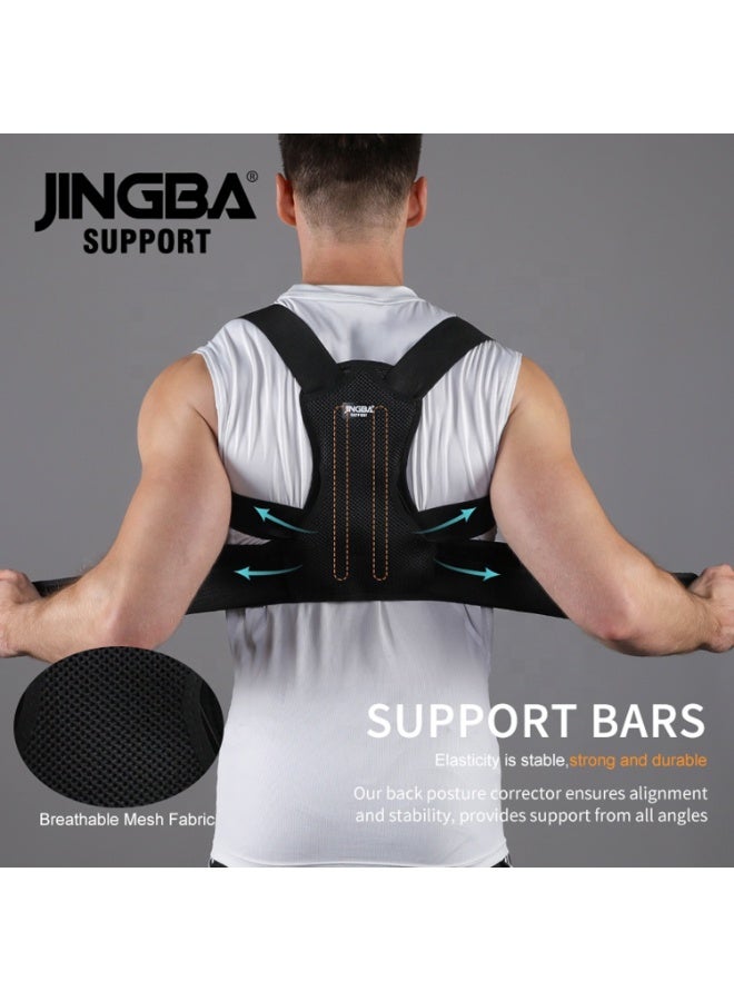 JINGBA SUPPORT Posture Corrector for Men & Women, Adjustable Back and Shoulder Brace, Spine Support, Breathable & Invisible Design, Model JB-2016 - Image 2